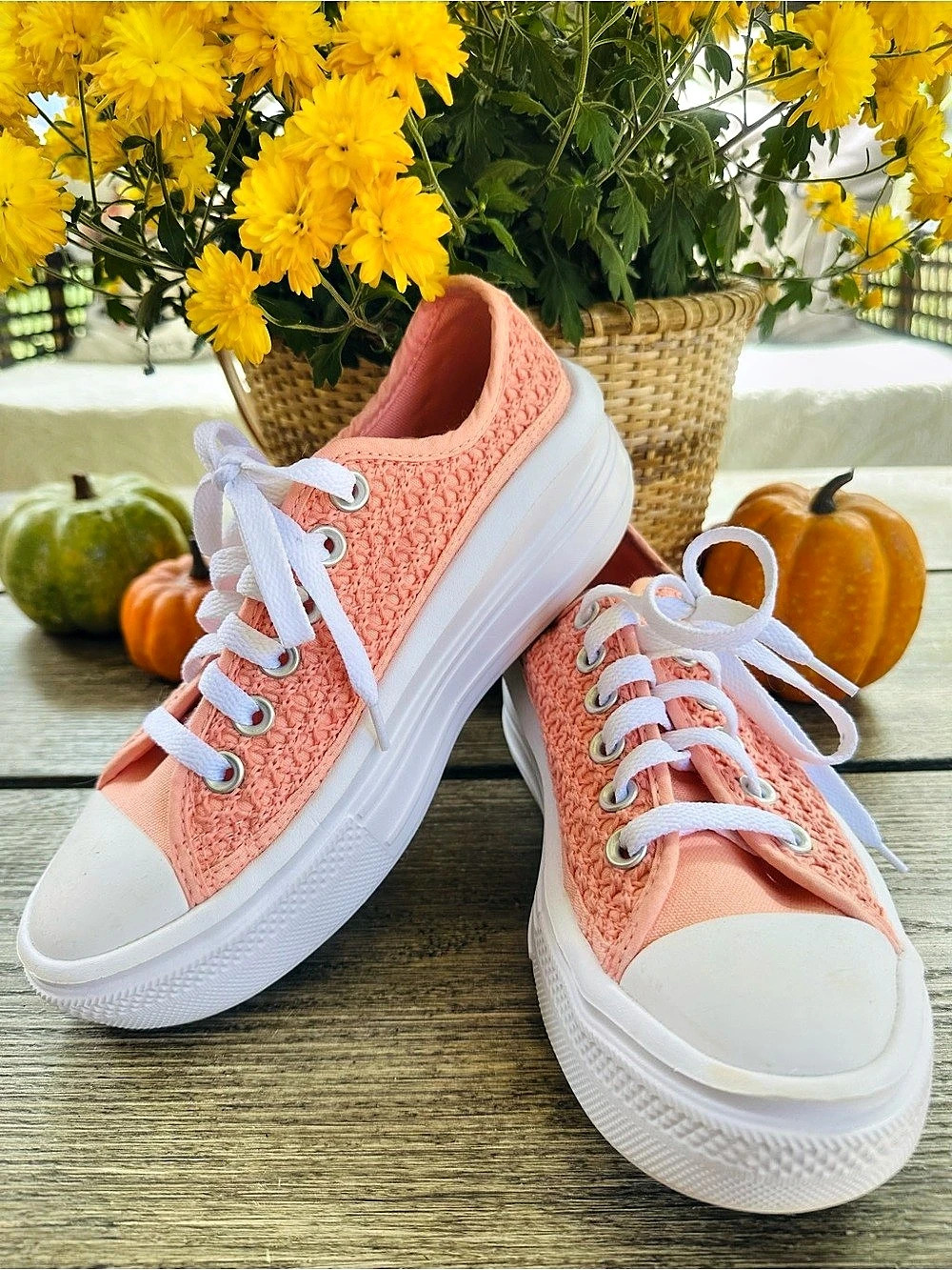 Converse Chuck Taylor All Star Move Ox Peach / Egret / White Move Ox Platform
